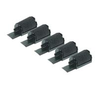 vhbw 5X Rouleaux d'encre Noir Compatible avec Facit C 2267 | C 260, C 250, C 255, 2267 calculatrice imprimante, caisse enregistreuse