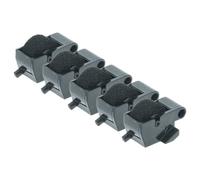 vhbw 5x Rouleaux d'encre noir compatible avec Sharp EL-1801E, EL-2192G, EL-2195L calculatrice imprimante, caisse enregistreuse