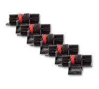 vhbw 5x Rouleaux d'encre noir-rouge compatible avec Canon P 23 DH calculatrice de poche, caisse enregistreuse