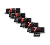 vhbw 5X Rouleaux d'encre Noir-Rouge Compatible avec Canon X Mark 1 Print Calculatrice de Poche, Caisse enregistreuse