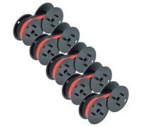 vhbw 5x Rouleaux d'encre noir-rouge compatible avec Olympia CPD 5314E, 512, 5212 calculatrice imprimante, caisse enregistreuse