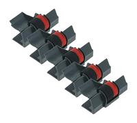 vhbw 5x Rouleaux d'encre noir-rouge compatible avec Ibico 1212, 1214, 1215, 1015 1015 calculatrice de poche, caisse enregistreuse