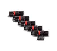 vhbw 5x Rouleaux d'encre noir-rouge compatible avec Sharp EL 1750 P III GY, 1750 V calculatrice de poche, caisse enregistreuse