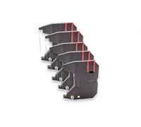 vhbw 5x Ruban encreur compatible avec Brother AX-10, AX12, AX-12, AX15, AX-15, AX20, AX-20, AX10 imprimante matricielle ou de reçus - noir