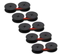 vhbw 5x Ruban encreur compatible avec Daro Erika 6, Erika 5, Erika 42, Erika 41, Erika 33 imprimante matricielle ou de reçus - noir-rouge