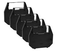 vhbw 5x Ruban encreur compatible avec Nakajima AX 76, AX 70, AX 60, AX 530, AX 90, AX 80, EW 310 imprimante matricielle ou de reçus - noir
