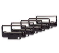 vhbw 5x Ruban encreur compatible avec Nikko NK 400, NK 400 MF imprimante matricielle ou de reçus - noir