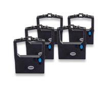 vhbw 5x Ruban encreur compatible avec OKI Microline ML 180 Plus, ML 182 Elite, ML-182 imprimante matricielle ou de reçus - noir