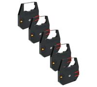 vhbw 5x Ruban encreur compatible avec Olympia Carrera S, Carrera MD imprimante matricielle ou de reçus - ruban carbone, noir