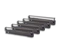 vhbw 5x Ruban encreur compatible avec Philips Videowriter 30 imprimante matricielle ou de reçus - noir