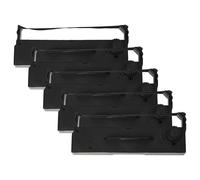 vhbw 5x Ruban encreur compatible avec Sigma CR-2080 Alpha, CR-4080 imprimante matricielle ou de reçus - noir