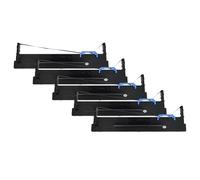 vhbw 5x Ruban encreur compatible avec Tally 1140, 1330 Series, 1145, 28.822.0252, 28.822.0258 imprimante matricielle ou de reçus - noir