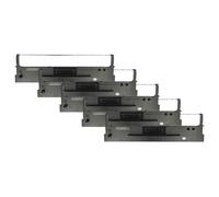 vhbw 5x Ruban encreur compatible avec Tally Dascom 1318, 1318+ imprimante matricielle ou de reçus - noir