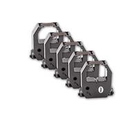 vhbw 5x Ruban encreur compatible avec Wemax Time Recorder Machine imprimante matricielle ou de reçus - noir
