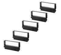 vhbw 5x Ruban encreur d'écriture pour Citizen DP 400, DP 410, IDP 3420 imprimante matricielle ou de reçus noir