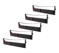 vhbw 5x Ruban encreur d'écriture pour Tally Genicom MT230, MT330, MT340, MT350 imprimante matricielle ou de reçus noir G