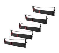 vhbw 5x Ruban encreur d'écriture pour Tally Genicom MT360, MT420, MT440, MT460 imprimante matricielle ou de reçus noir