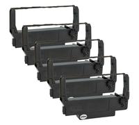 vhbw 5x Ruban encreur remplacement pour Epson C43S015451 | ERC30B, ERC-34, ERC-38 B, ERC-30, 655N pour imprimante matricielle ou de reçus - violet