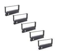 vhbw 5x Ruban encreur remplacement pour Epson ERC-32B, ERC-32, C43S015371 pour imprimante matricielle ou de reçus - noir