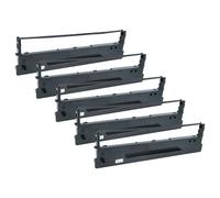 vhbw 5x Ruban encreur remplacement pour Tally 099003L pour imprimante matricielle ou de reçus - noir