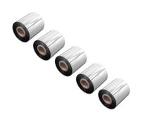 vhbw 5x Ruban transfert thermique compatible avec Citizen 720 730, CLP-2001 imprimante d'étiquette résistante 70mmx300m résine/cire