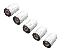vhbw 5x Ruban transfert thermique compatible avec Citizen 720 730, CLP-2001 imprimante d'étiquette résistante 100mmx300m résine/cire