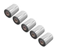 vhbw 5x Ruban transfert thermique compatible avec Datamax Honeywell M-4380 imprimante d'étiquette résistante 90mmx300m résine/cire