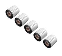 vhbw 5x Ruban transfert thermique compatible avec Godex RT700, G530, G500, EZPI 1300 imprimante d'étiquette résistante 70mmx300m résine/cire