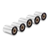 vhbw 5x Ruban transfert thermique compatible avec Godex RT700, G530, G500, EZPI 1300 imprimante d'étiquette résistante 100mmx300m cire-plus