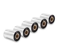vhbw 5x Ruban transfert thermique compatible avec TSC TTP-247, TTP-246M Plus imprimante d'étiquette résistante 100mmx300m cire-plus