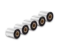 vhbw 5x Ruban transfert thermique compatible avec TSC TTP-247, TTP-246M Plus, TTP-268M imprimante d'étiquette résistante 80mmx300m cire-plus