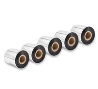 vhbw 5x Ruban transfert thermique compatible avec TSC TTP-247, TTP-246M Plus, TTP-268M imprimante d'étiquette résistante 70mmx300m cire-plus