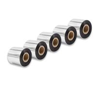 vhbw 5x Ruban transfert thermique compatible avec Zebra XiII, Xi4, Xi220, Xi170, Xi140 imprimante d'étiquette résistante 60mmx300m cire-plus