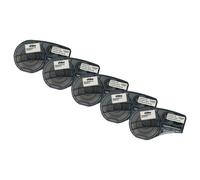vhbw 5x Rubans compatible avec Brady M210, M210-LAB, M211 imprimante d'étiquettes 6,4m x 19,05mm Noir sur Blanc, polypropylène