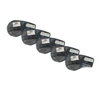 vhbw 5x Rubans compatible avec Brady M210, M210-LAB, M211 imprimante d'étiquettes 6,4m x 19,05mm Noir sur Blanc, polypropylène