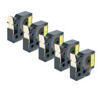 vhbw 5x Rubans compatible avec Dymo RhinoPro 6000, 5000, 3000, ILP 219