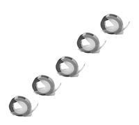 vhbw 5x Rubans de marquage 3D compatible avec Dymo 1535, 1540, 1550, 1570, 1575, 1745 imprimante d'étiquettes 9mm Blanc sur Noir