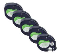 vhbw 5x Rubans papier compatible avec Dymo LetraTag LT-100H