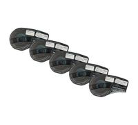 vhbw 5x Rubans remplacement pour Brady M21-750-427 pour imprimante d'étiquettes 19,05mm Noir sur Blanc, Vinyle