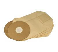 vhbw 5x Sacs compatible avec Cleancraft FlexCAT 104 aspirateur - papier, 22cm x 19cm marron