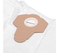 vhbw 5x Sacs compatible avec Einhell TE-VC 1820, TC-VC 1820 S, TC-VC 1820 SA aspirateur - microfibres non tissées, 37cm x 28cm, blanc