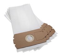 vhbw 5x Sacs compatible avec Fagor Supermax 1200 aspirateur - microfibres non tissées, 39cm x 18cm, blanc