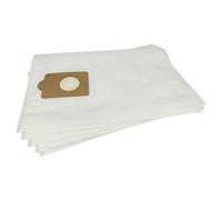 vhbw 5x Sacs compatible avec Ghibli AS 10 P, AS 7 aspirateur - microfibre non tissée, volume de 20 l, 47cm x 30cm blanc