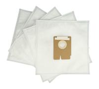 vhbw 5x Sacs compatible avec Hoover TFV2018 011, TFV2125 011, TFV2020 013 aspirateur - microfibre non tissée, 27,6cm x 26,6cm blanc