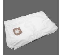 vhbw 5x Sacs compatible avec Kärcher MV 6 P Premium aspirateur - microfibres non tissées, volume de 30l, 33cm x 27cm, blanc