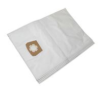 vhbw 5x Sacs compatible avec Kärcher NT 25/1 Ap, NT 27/1 Advanced aspirateur - microfibres non tissées, volume de 30l, 33cm x 27cm, blanc