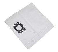 vhbw 5x Sacs compatible avec Kärcher WD 7.300 (1.347-560.0), WD 7.500 (1.347-600.0) aspirateur - microfibres non tissées, 39cm x 24,5cm blanc