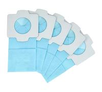 vhbw 5x Sacs compatible avec Makita CL106D, CL106, DCL180Z, DCL140, DCL180, CL183D aspirateur - papier, 11,8cm x 6cm bleu clair