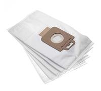 vhbw 5x Sacs compatible avec Nilfisk Select Classic, Select Comfort, Select Comfort Parquet, Select Superior aspirateur - microfibre non tissée, 30cm x 17cm blanc