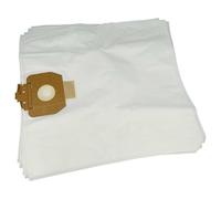 vhbw 5x Sacs compatible avec PowerPlus POWX 109, S 85, 322, 320, 3230 aspirateur - microfibre non tissée, 43cm x 41cm blanc